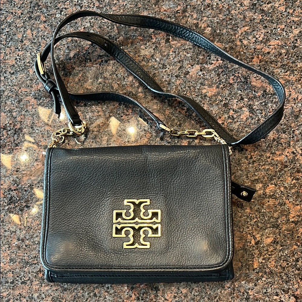Tory Burch Black Leather Crossbody Bag